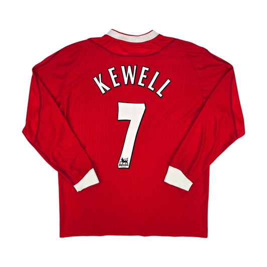 2002/04 Liverpool Home Football Shirt (XL) Reebok #7 Kewell
