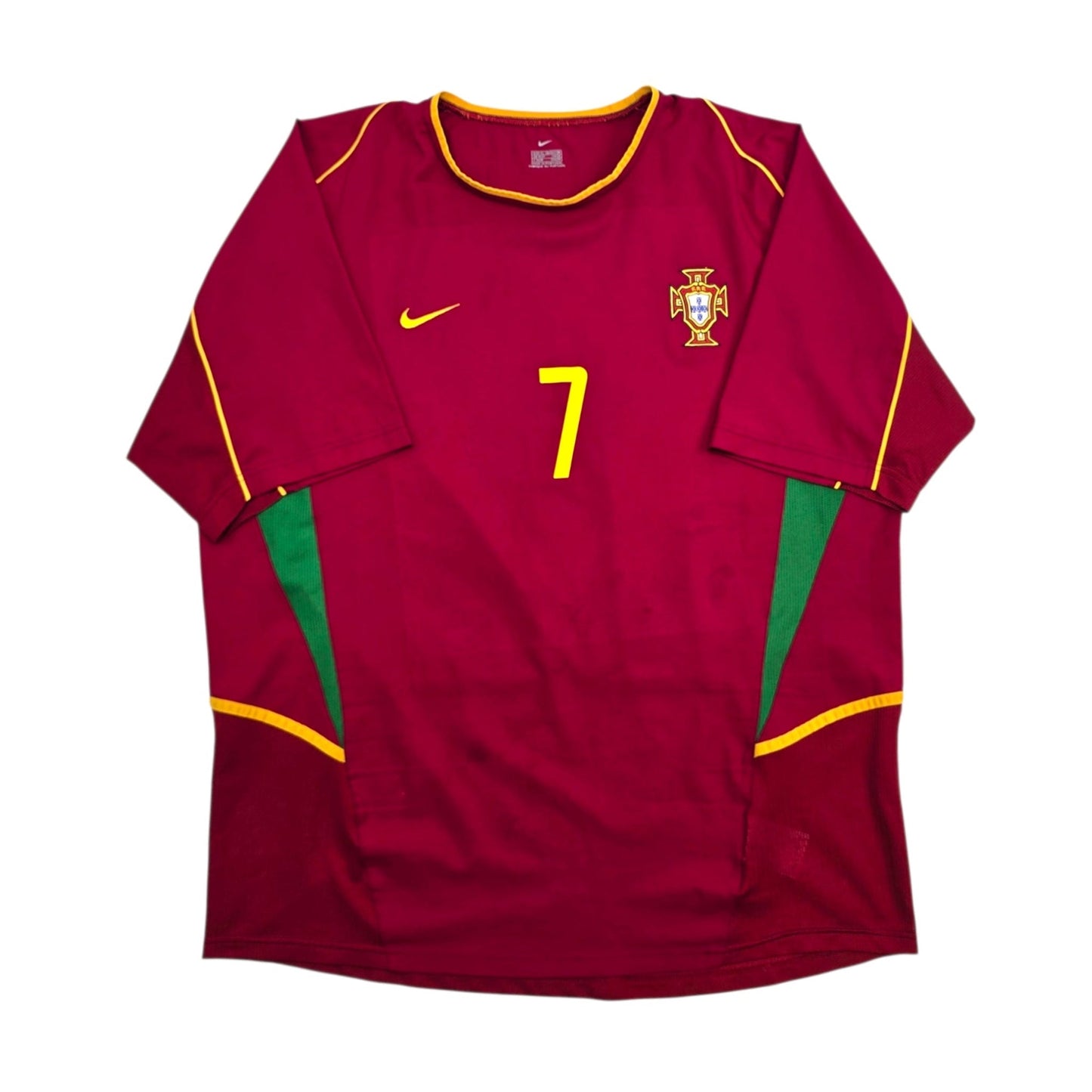 2002/04 Portugal Home Football Shirt (XL) Nike #7 Figo