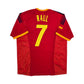 2002/04 Spain Home Football Shirt (L) Adidas #7 Raul