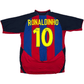 2003/04 Barcelona Home Football Shirt (M) Nike #10 Ronaldinho