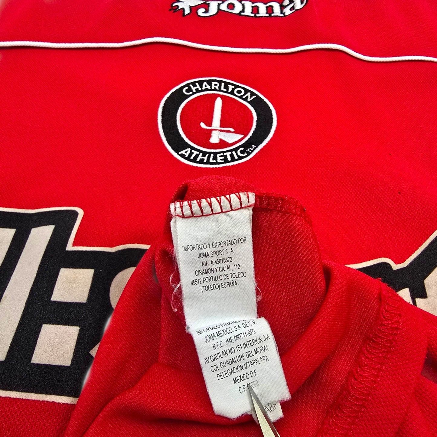 2003/04 Charlton Athletic Home Football Shirt (XL) Joma #11 Di Canio