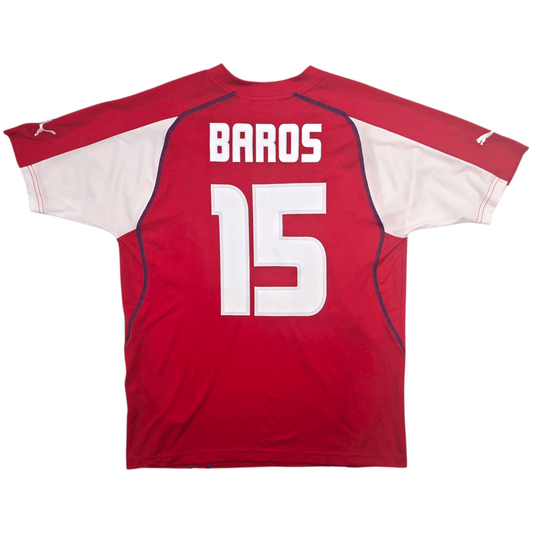 2003/04 Czech Republic Home Football Shirt (L) Puma #15 Baros