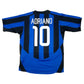 2003/04 Inter Milan Home Football Shirt (M) Nike #10 Adriano