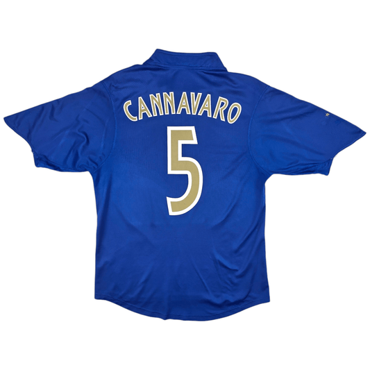 2003/04 Italy Home Football Shirt (M) Puma #5 Cannavaro