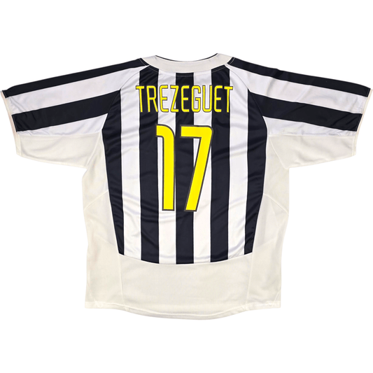 2003/04 Juventus Home Football Shirt (XL) Nike #17 Trezeguet (EUROPEAN)
