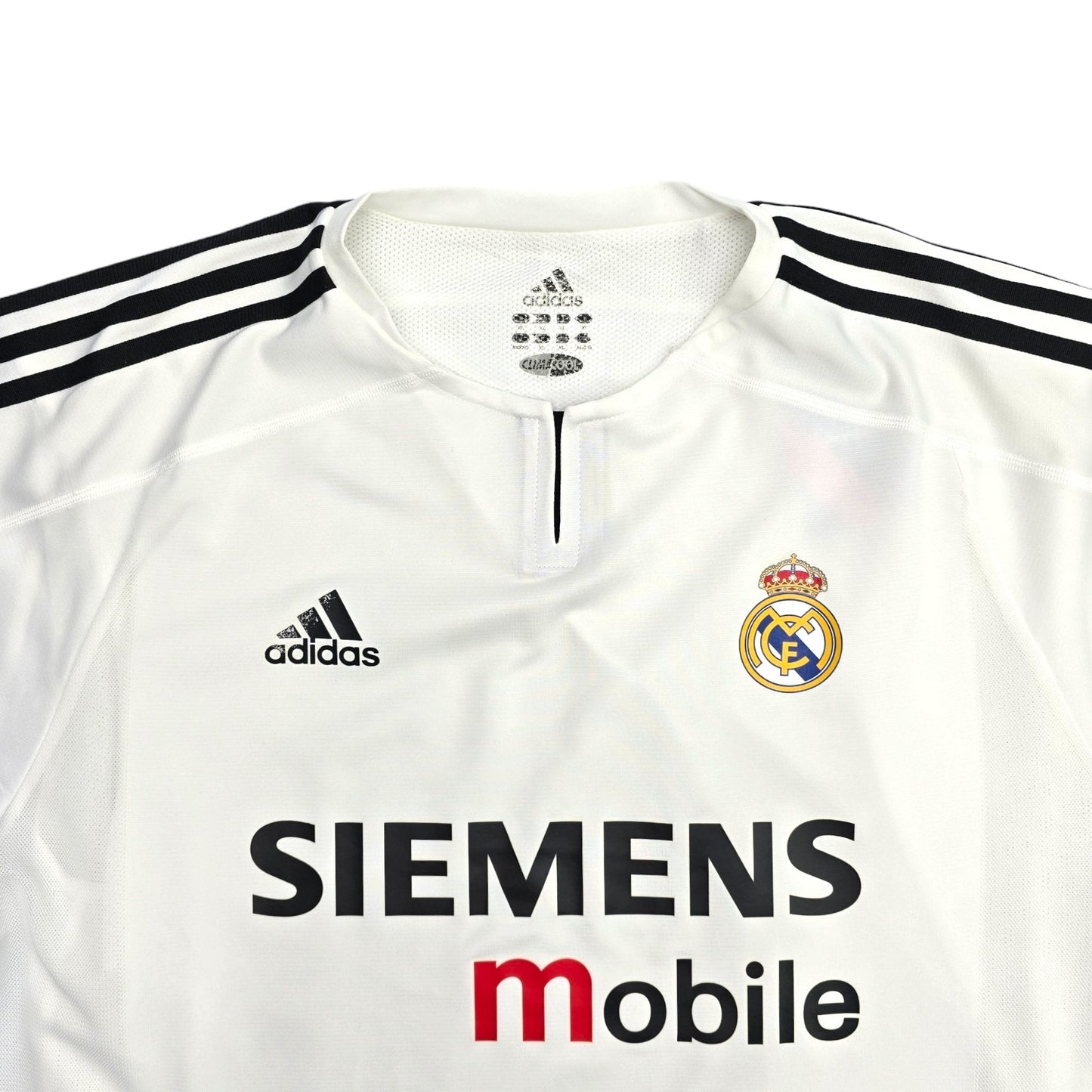 2003/04 Real Madrid Home Football Shirt (XL) Adidas #5 Zidane (Player Version)