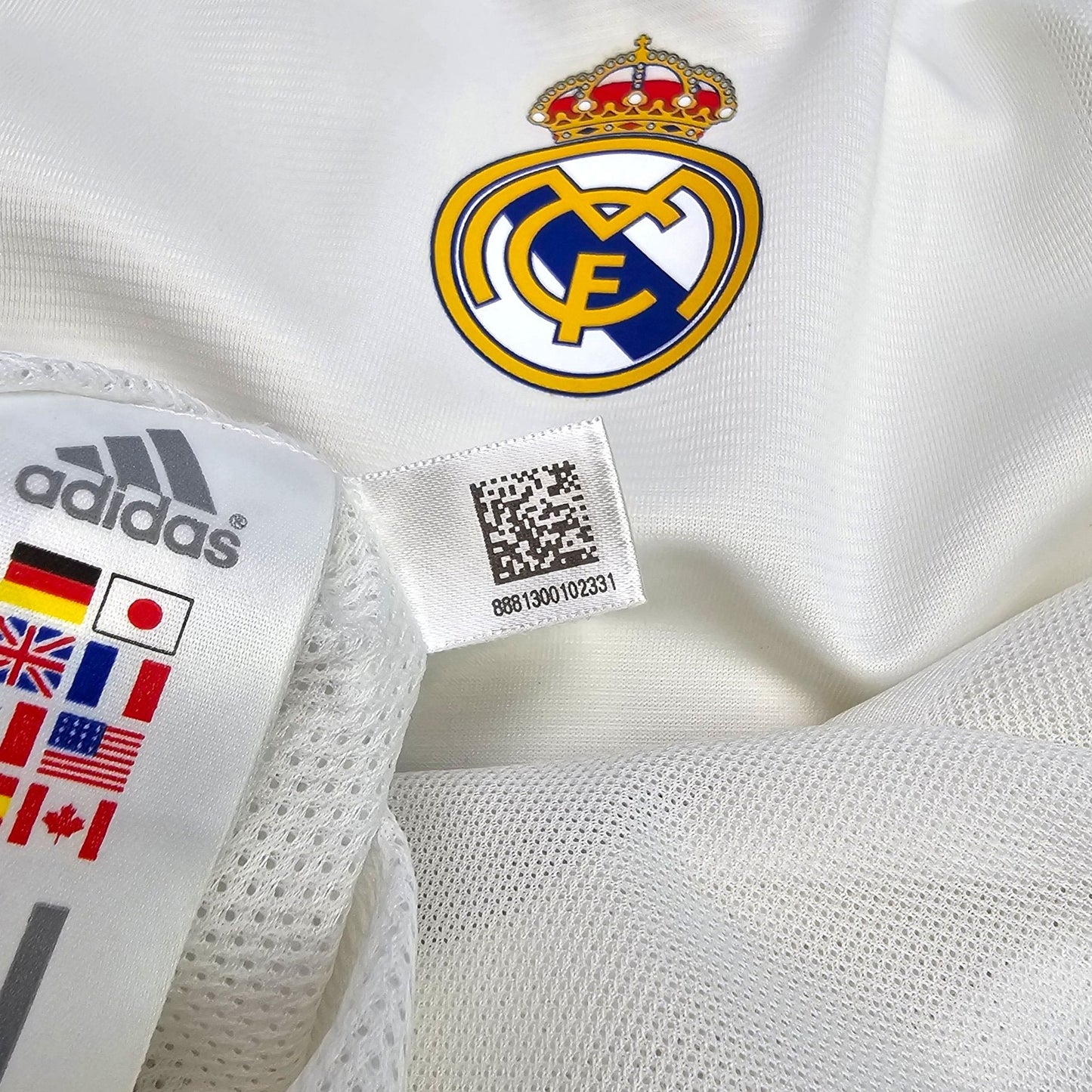 2003/04 Real Madrid Home Football Shirt (XL) Adidas #5 Zidane (Player Version)