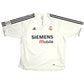 2003/04 Real Madrid Home Football Shirt (XL) Adidas #5 Zidane (Player Version)