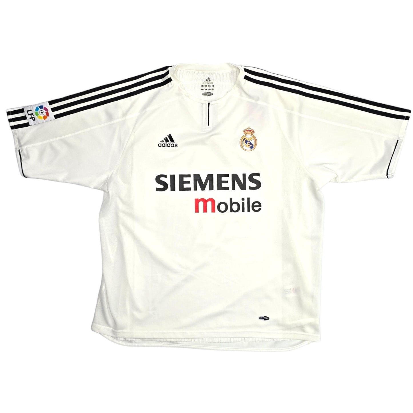 2003/04 Real Madrid Home Football Shirt (XL) Adidas #5 Zidane (Player Version)