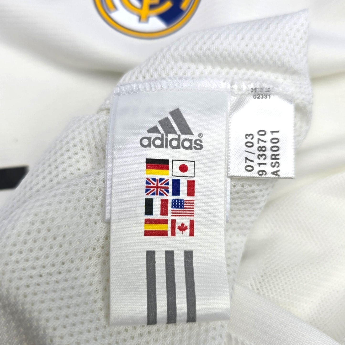 2003/04 Real Madrid Home Football Shirt (XL) Adidas #5 Zidane (Player Version)