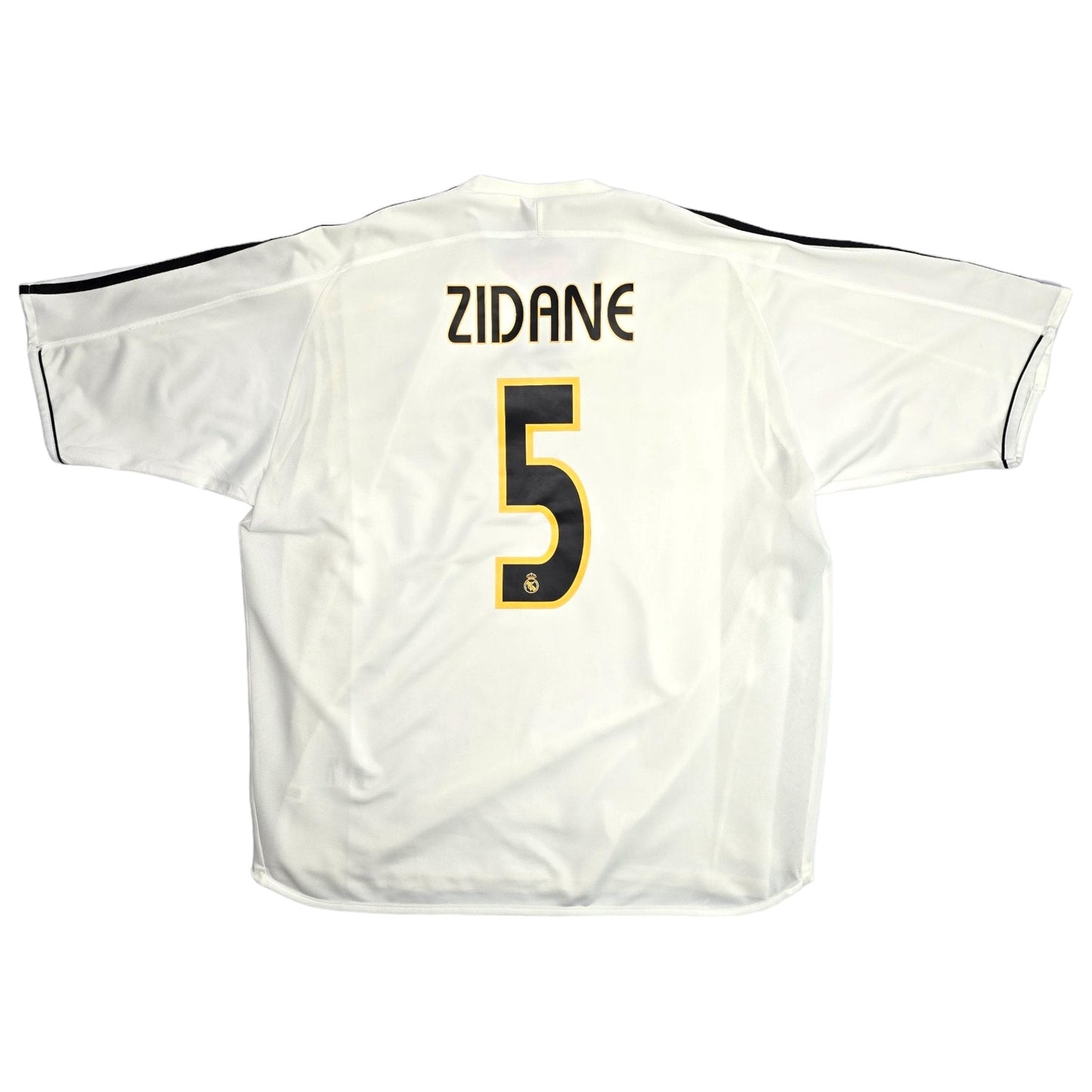 2003/04 Real Madrid Home Football Shirt (XL) Adidas #5 Zidane (Player Version)
