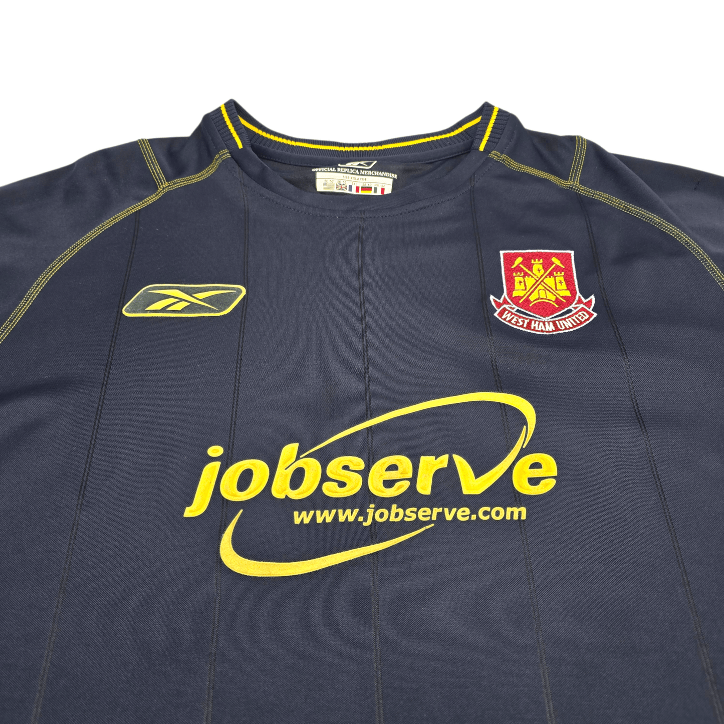 2003/04 West Ham United Away Football Shirt (3XL) Reebok
