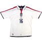 2003/05 England Home Football Shirt (L) Umbro #16 J. Cole