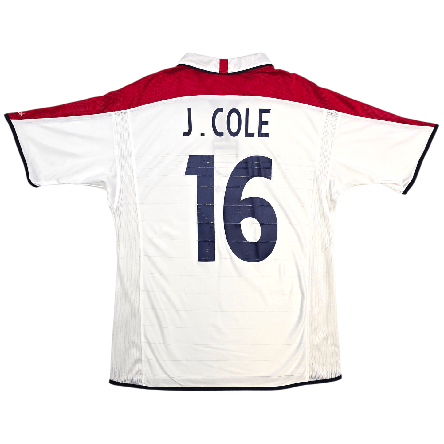 2003/05 England Home Football Shirt (L) Umbro #16 J. Cole