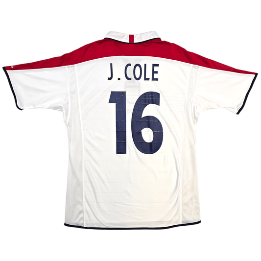 2003/05 England Home Football Shirt (L) Umbro #16 J. Cole