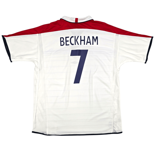 2003/05 England Home Football Shirt (XL) Umbro #7 Beckham