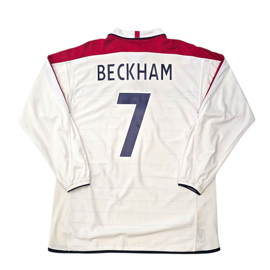 2003/05 England Home Football Shirt (XL) Umbro #7 Beckham