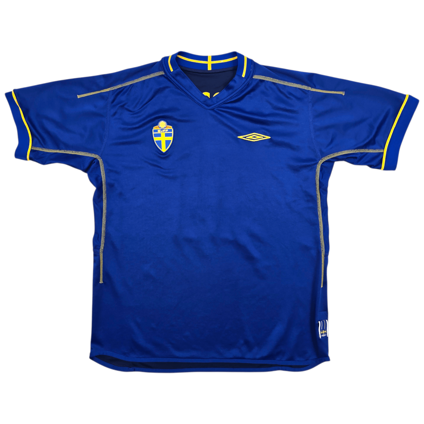 2003/05 Sweden Away Football Shirt (XL) Umbro #11 Larsson