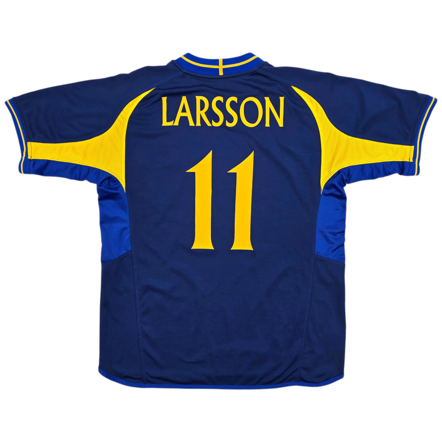 2003/05 Sweden Away Football Shirt (XL) Umbro #11 Larsson