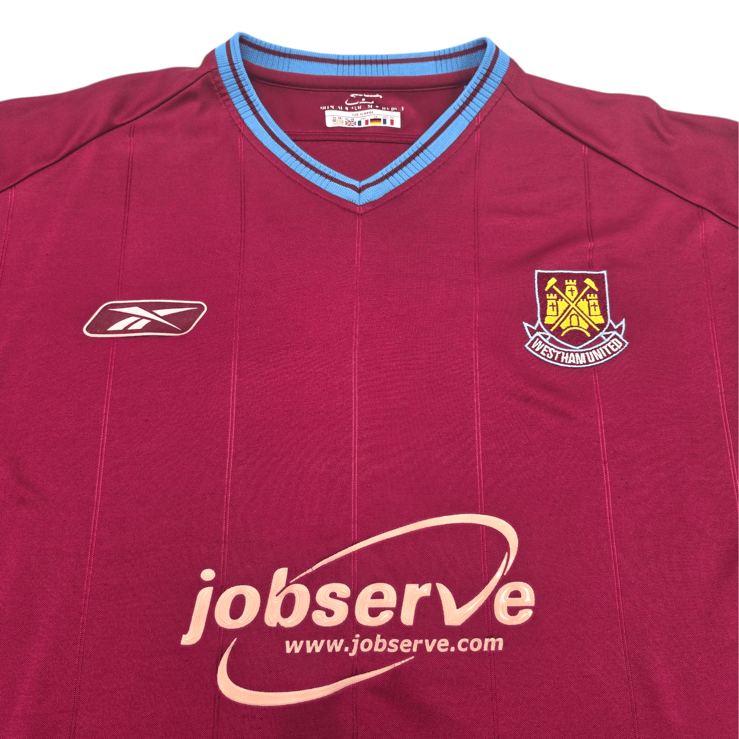 2003/05 West Ham United Home Football Shirt (2XL) Reebok