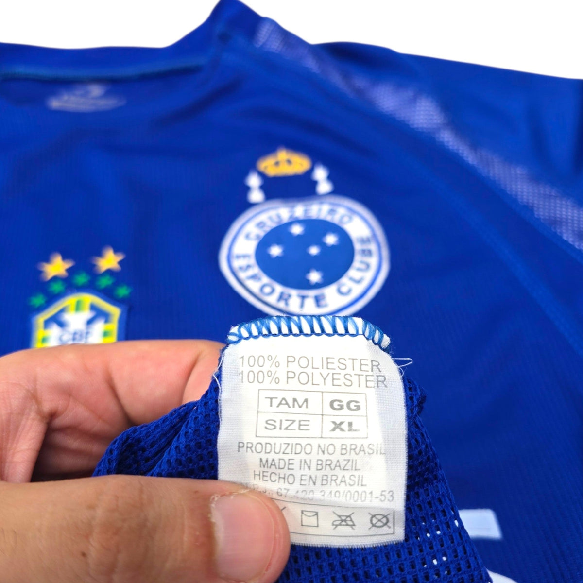 2004 Cruzeiro Home Football Shirt (XL) Topper #7