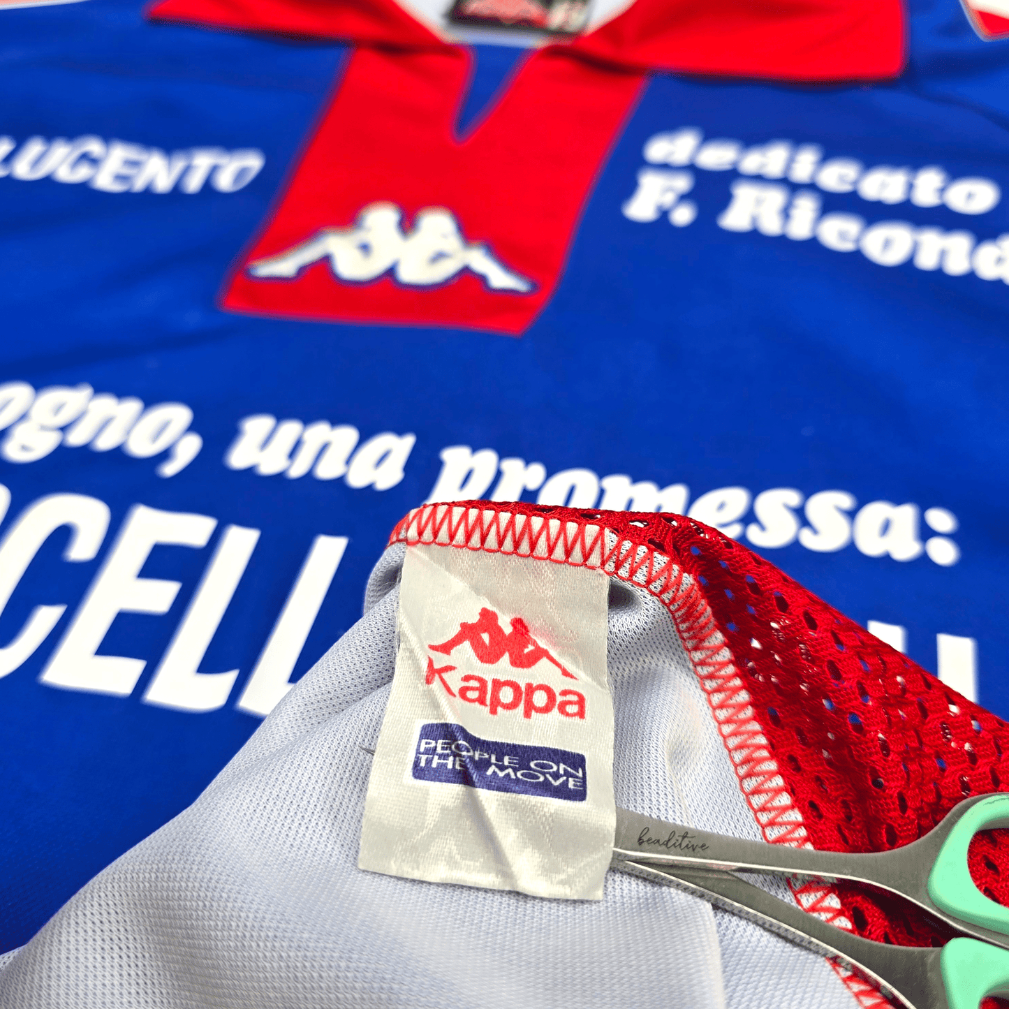 2004/05 AC Lucento Home Football Shirt (XL) Kappa #66 Paolino