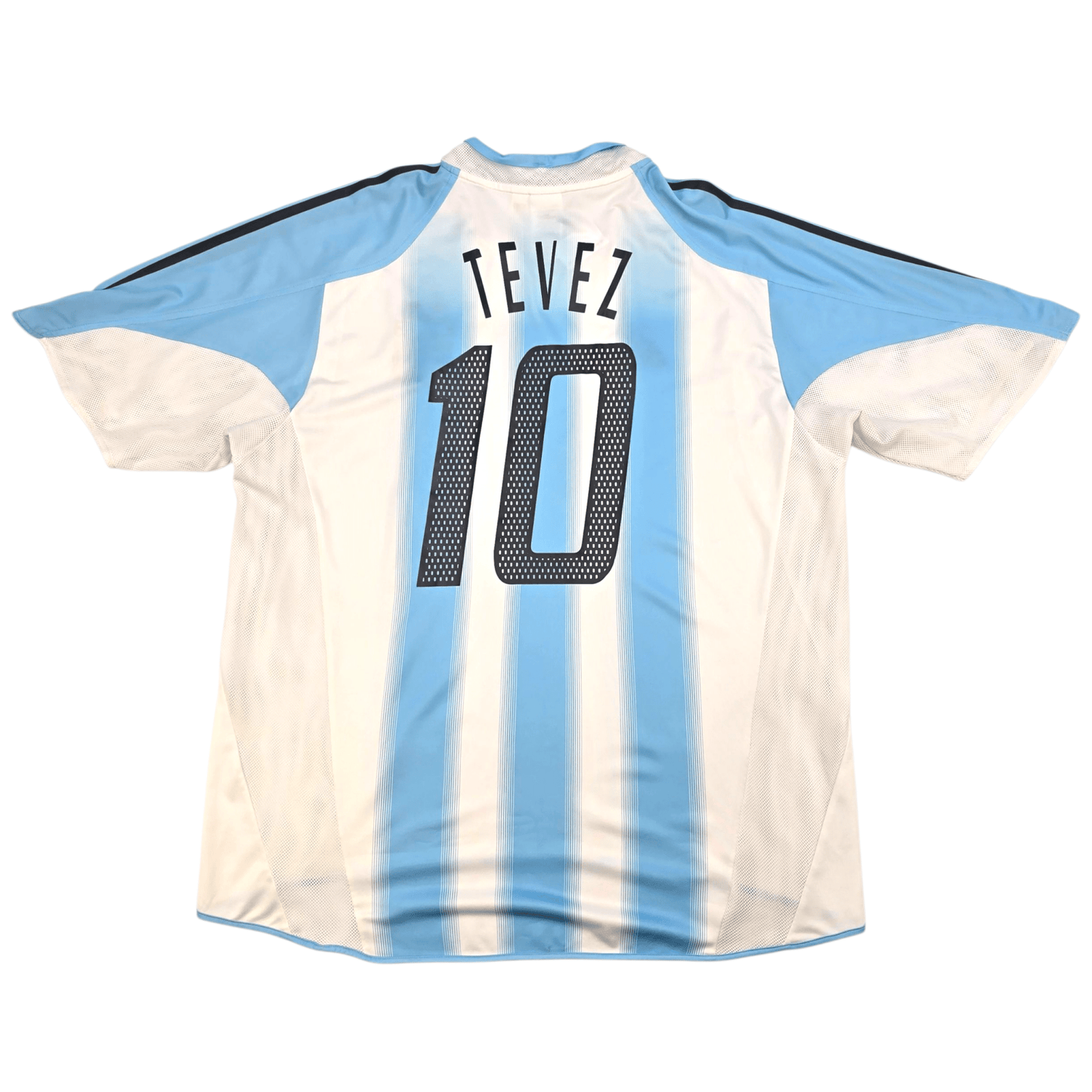 2004/05 Argentina Home Football Shirt (XL) Adidas #10 Tevez