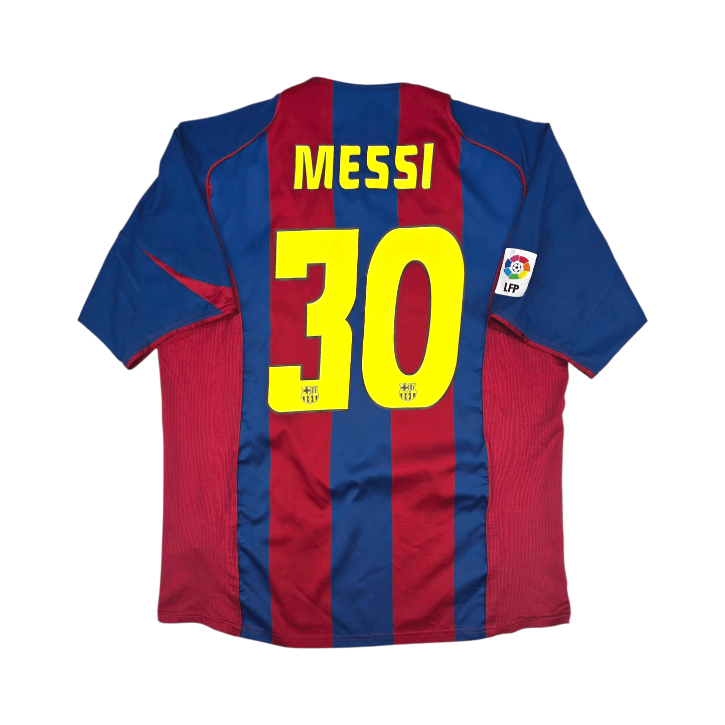 2004/05 Barcelona Home Football Shirt (L) Nike #30 Messi
