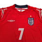 2004/05 England Away Football Shirt (L) Umbro #7 Beckham