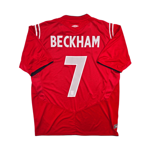 2004/05 England Away Football Shirt (L) Umbro #7 Beckham