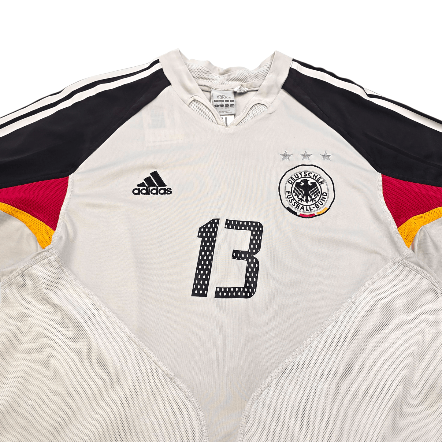 2004/05 Germany Home Football Shirt (L) Adidas #13 Ballack
