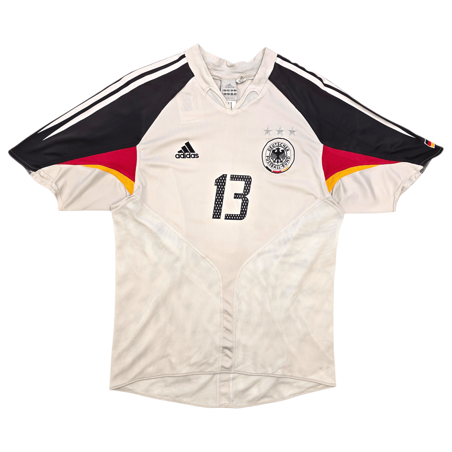 2004/05 Germany Home Football Shirt (L) Adidas #13 Ballack