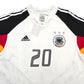 2004/05 Germany Home Football Shirt (L) Adidas #20 Podolski