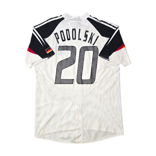 2004/05 Germany Home Football Shirt (L) Adidas #20 Podolski