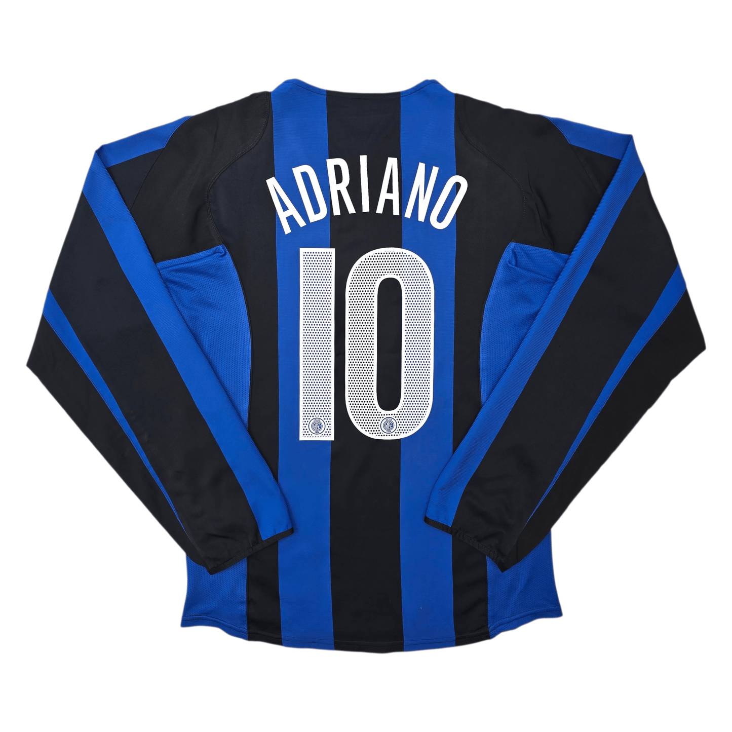 2004/05 Inter Milan Home Football Shirt (S) Nike #10 Adriano