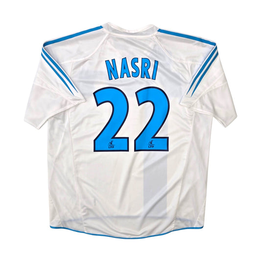 2004/05 Olympique Marseille Home Football Shirt (L) Adidas #22 Nasri