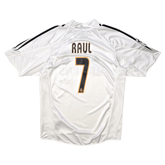 2004/05 Real Madrid Home Football Shirt (M) Adidas #7 Raul