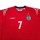 2004/06 England Away Football Shirt (2XL) Umbro #7 Beckham