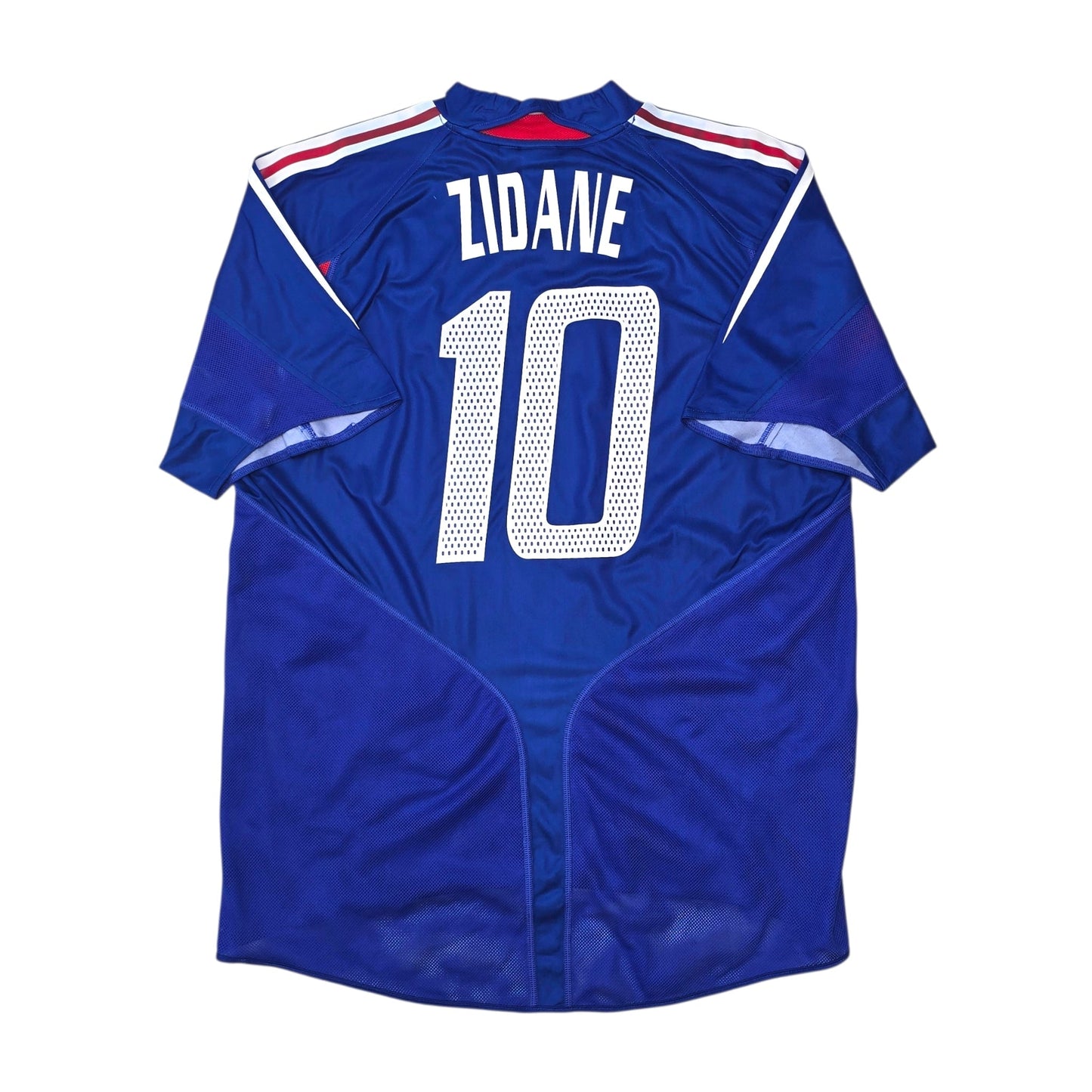 2004/06 France Home Football Shirt (L) Adidas #10 Zidane