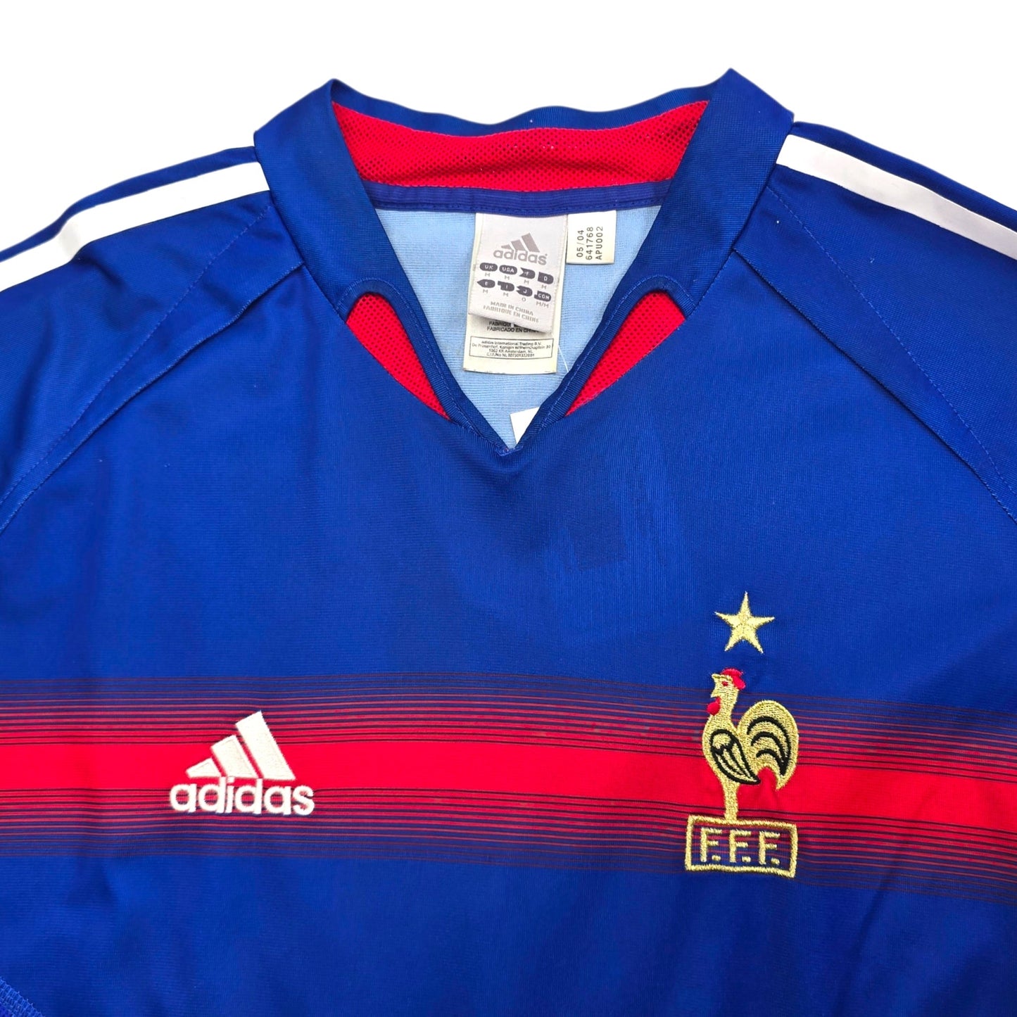 2004/06 France Home Football Shirt (M) Adidas