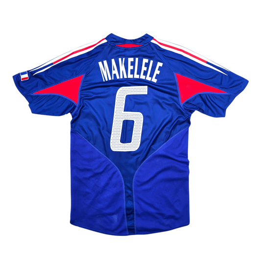 2004/06 France Home Football Shirt (S) Adidas #6 Makelele