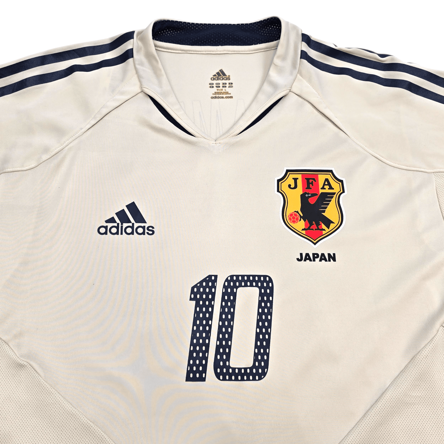 2004/06 Japan Away Football Shirt (L) Adidas #10 Nakamura