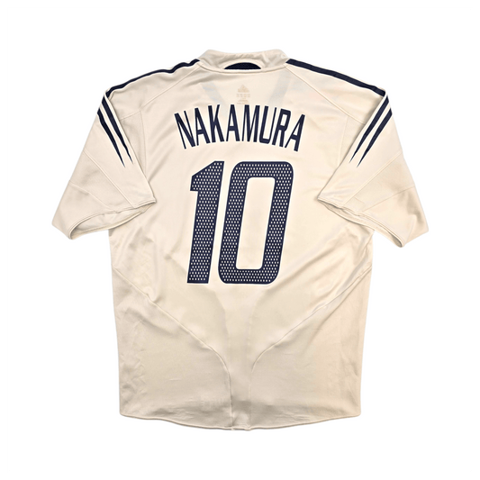 2004/06 Japan Away Football Shirt (L) Adidas #10 Nakamura