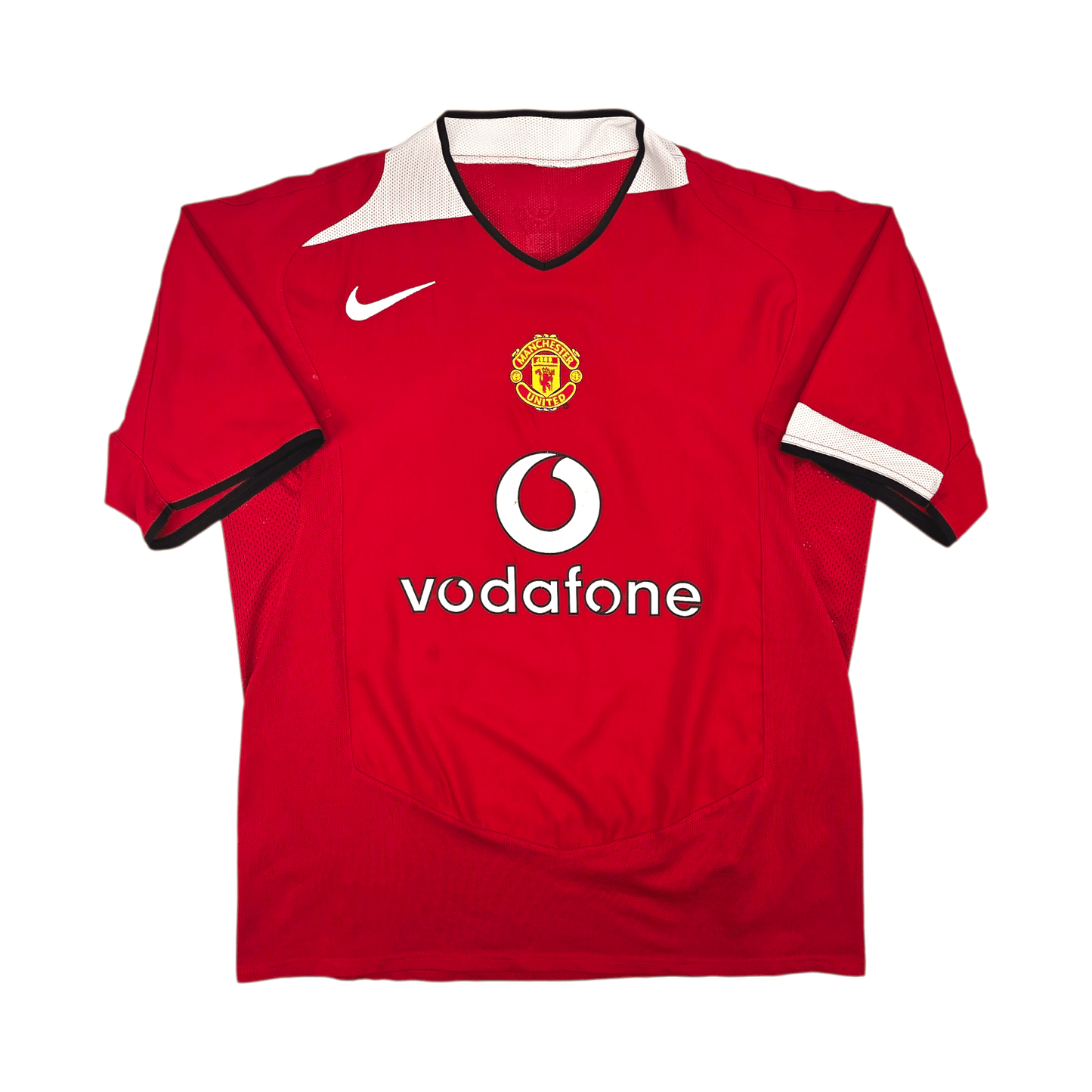 2004/06 Manchester United Home Football Shirt (M) Nike #20 Solskjaer