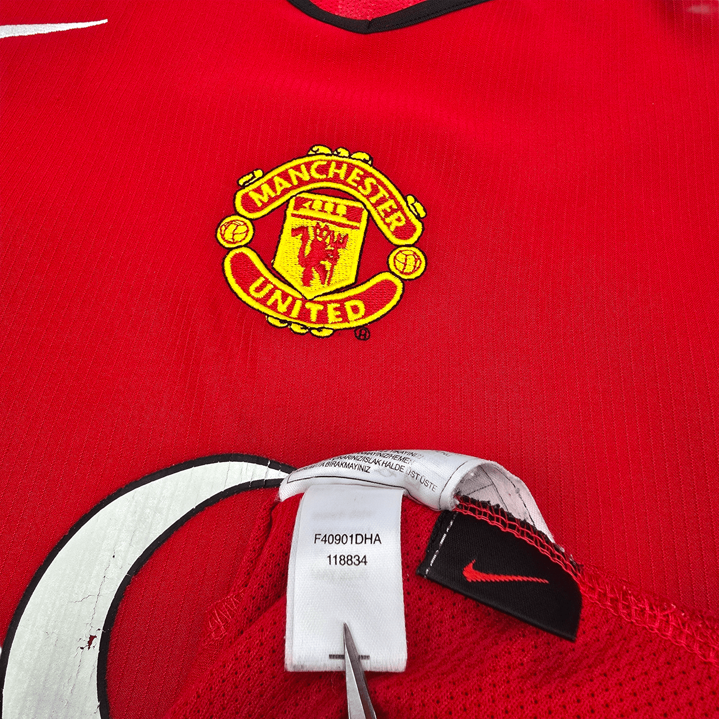 2004/06 Manchester United Home Football Shirt (M) Nike #20 Solskjaer