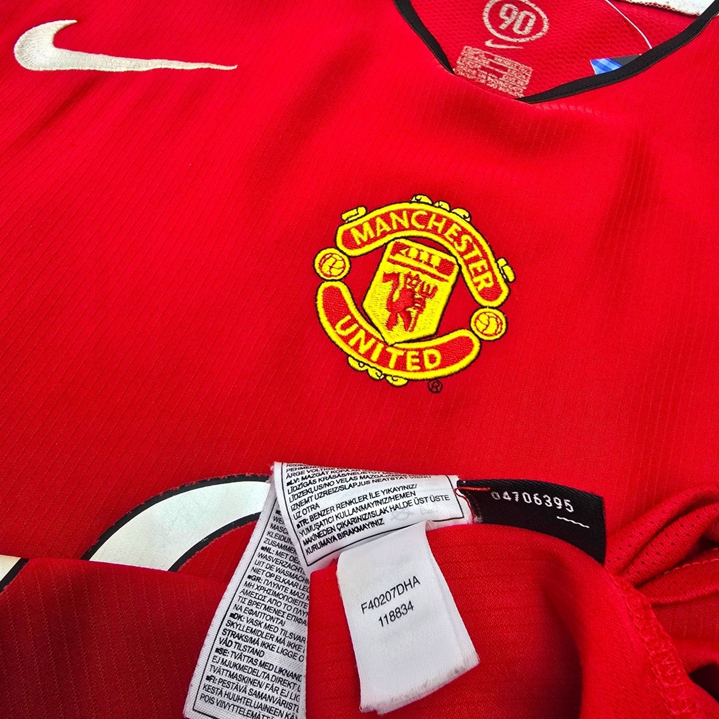 2004/06 Manchester United Home Football Shirt (M) Nike