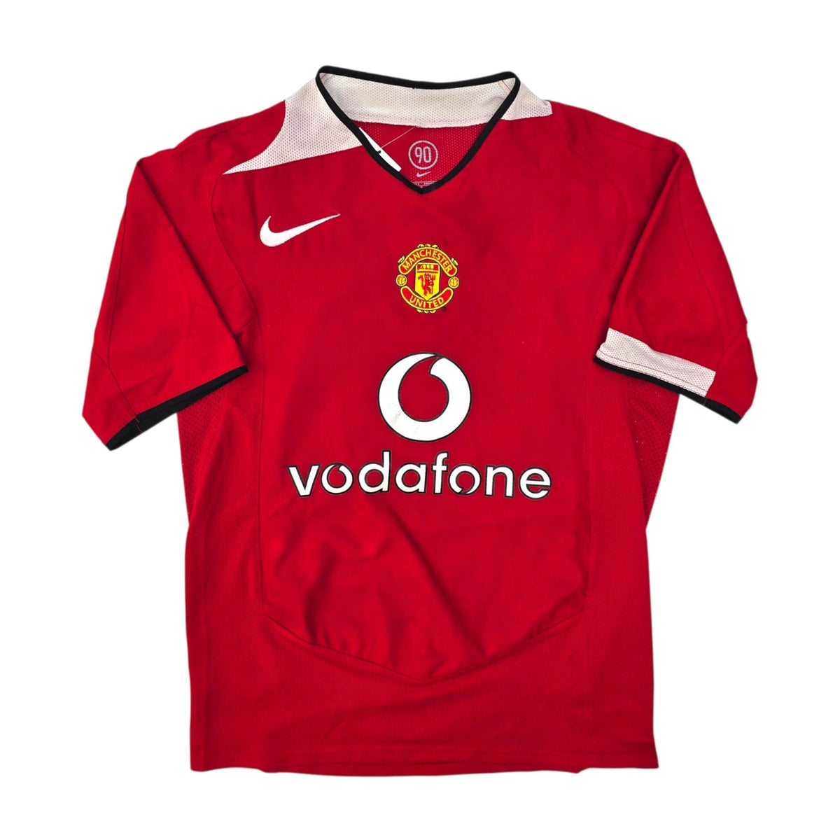 2004/06 Manchester United Home Football Shirt (S) Nike