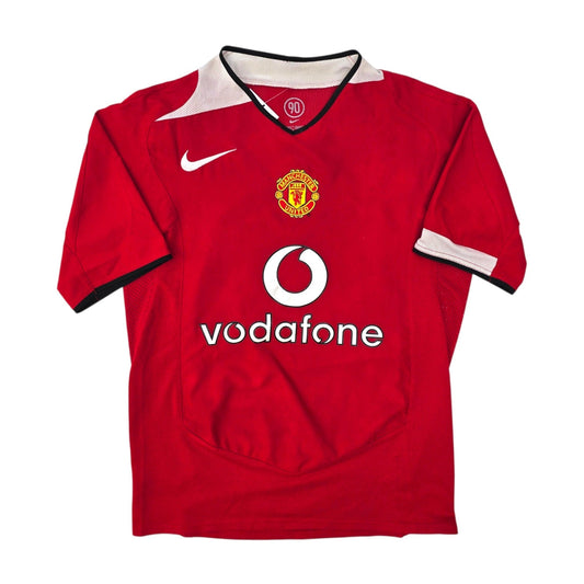 2004/06 Manchester United Home Football Shirt (S) Nike
