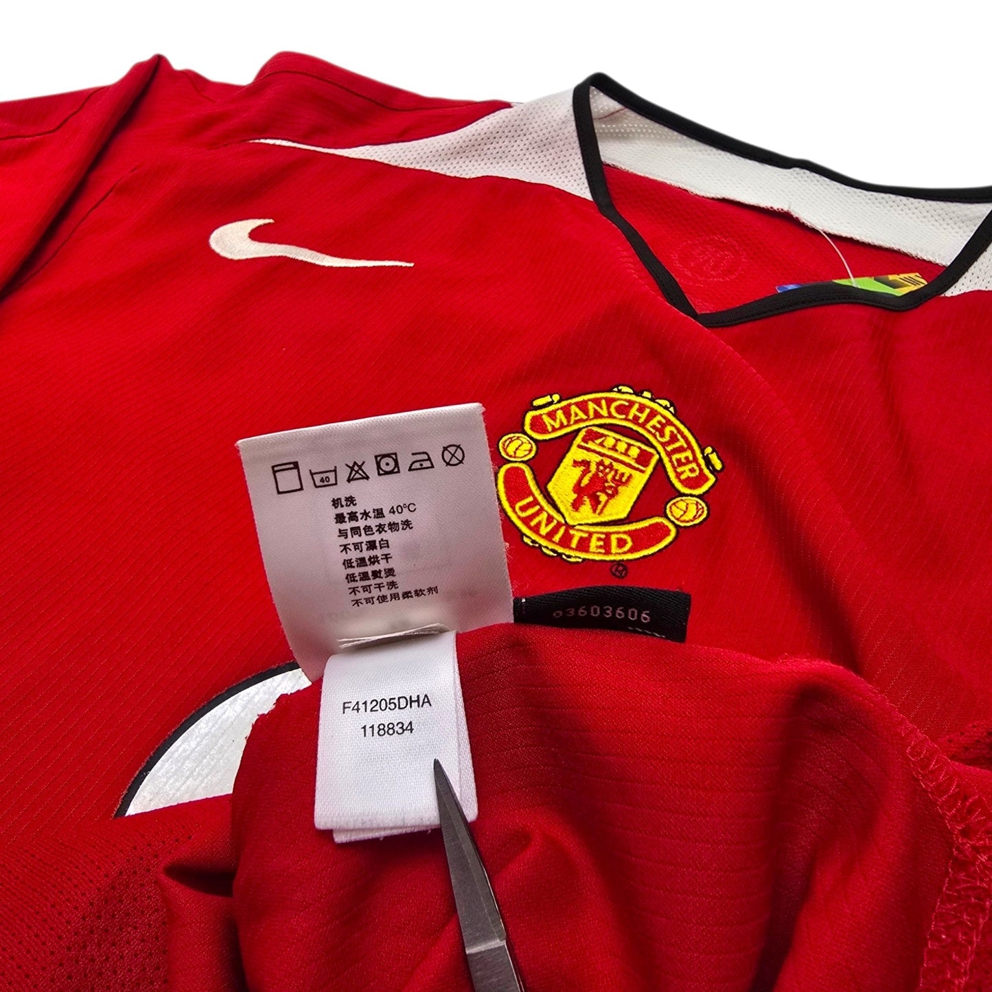2004/06 Manchester United Home Football Shirt (XL) Nike #8 Rooney