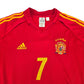 2004/06 Spain Home Football Shirt (L) Adidas #7 Raul